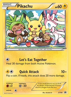 Pikachu #XY95, XY Black Star Holo, TCGdex reference