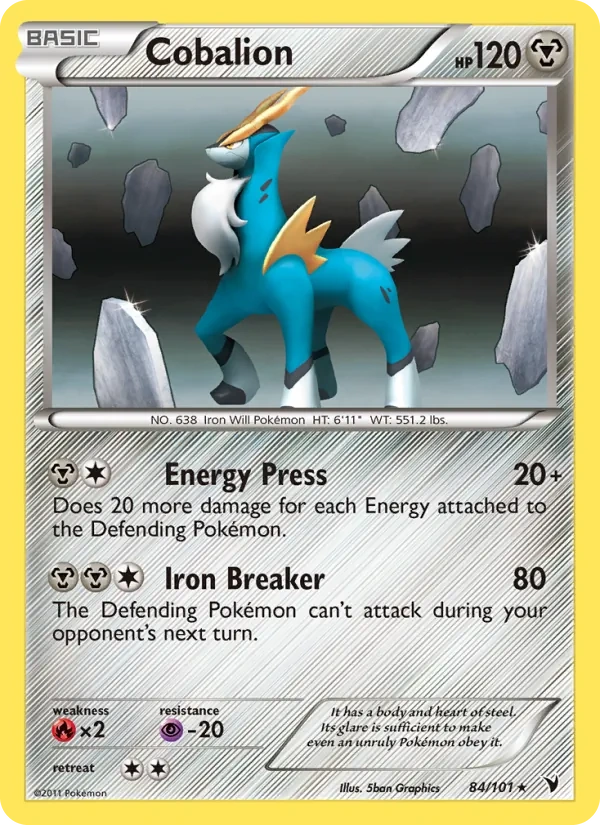 Cobalion 84/101, Noble Victories English Cosmos Holofoil, card art reference