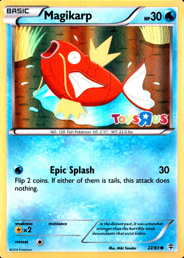 Magikarp 22/83, Generations English Holofoil "Toys R Us" stamp, image provided by the catalog owner