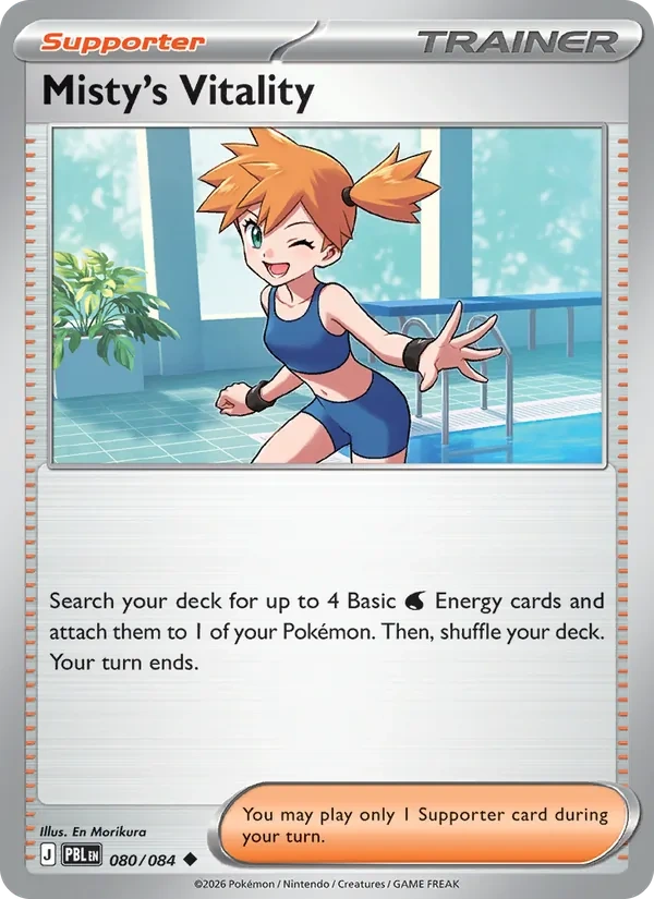 Misty's Vitality 080/084, Pitch Black English 2027 Regional Championships promo, card art reference
