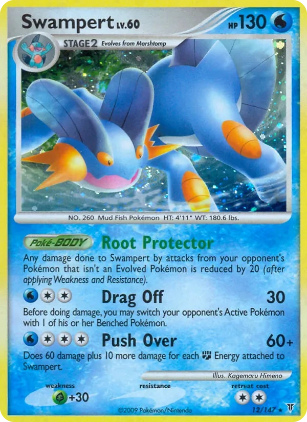 Swampert 12/147, Supreme Victors English Non Holo, card art reference