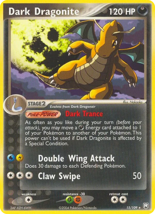 Dark Dragonite 15/109, EX Team Rocket Returns English Cosmos Holofoil, card art reference