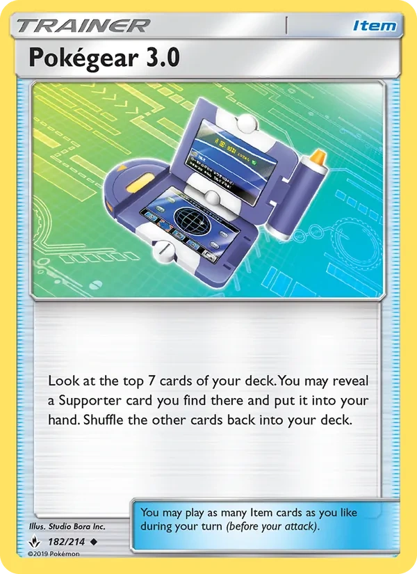 Pokégear 3.0 182b/214, Unbroken Bonds English Yellow A Alternate art, card art reference