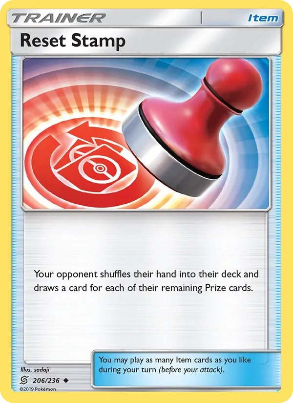 Reset Stamp 206a/236, Unified Minds English Yellow A Alternate art, card art reference