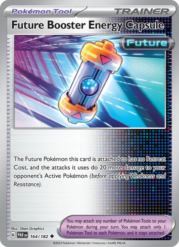 Future Booster Energy Capsule 164/182, Paradox Rift English Cosmos Holofoil, card art reference