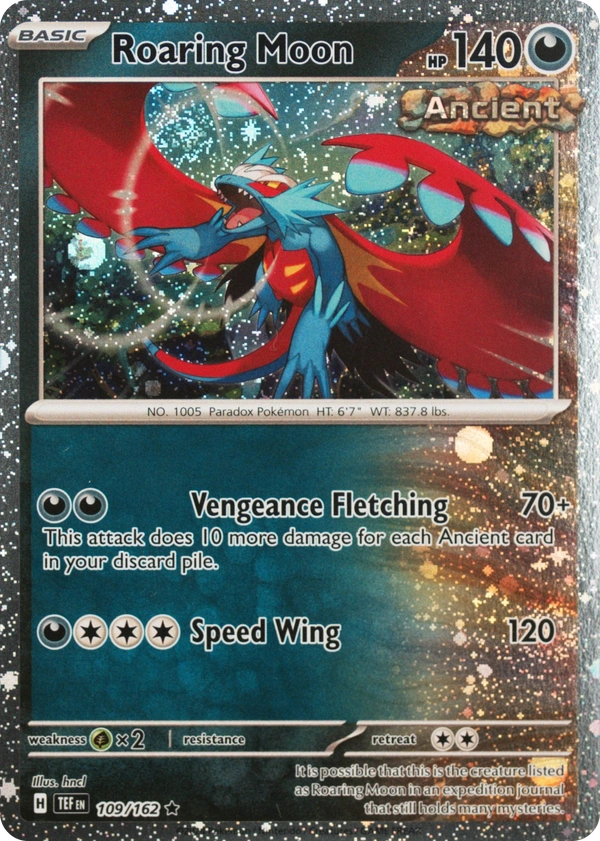 Roaring Moon 109/162, Temporal Forces English Cosmos Holofoil, image provided by the catalog owner