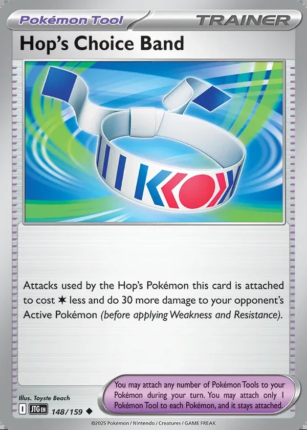 Hop's Choice Band 148/159, Journey Together English Print with "Play! Pokémon" stamp, card art reference
