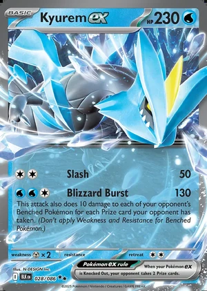 Kyurem 028/086, Print with "Play! Pokémon" stamp, card art reference