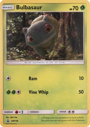 Bulbasaur SM198, Holo, owner-provided image