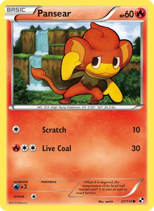 Pansear 21/114, Energy Reverse Holofoil, card art reference