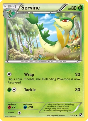 Servine 3/114, Cracked Ice Holofoil, card art reference