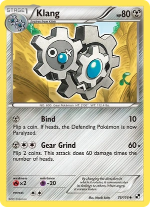 Klang 75/114, Cracked Ice Holofoil, card art reference