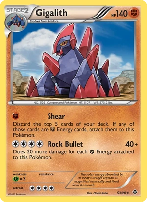 Gigalith 53/98, Cracked Ice Holofoil, card art reference