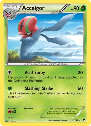 Accelgor 12/101, Cracked Ice Holofoil, card art reference