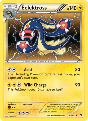 Eelektross 41/101, Non Holo, card art reference