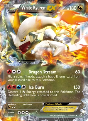 White Kyurem-EX 103/149, Sheen Holofoil, card art reference