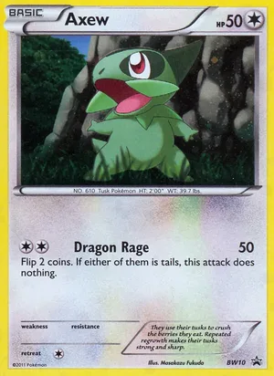 Axew #BW10, BW Black Star Holo, TCGdex reference