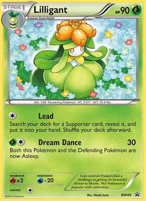 Lilligant #BW49, BW Black Star Holo, TCGdex reference