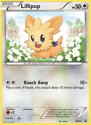 Lillipup #BW52, BW Black Star Holo, TCGdex reference