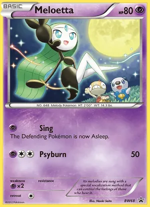Meloetta #BW68, BW Black Star Non Holo, TCGdex reference