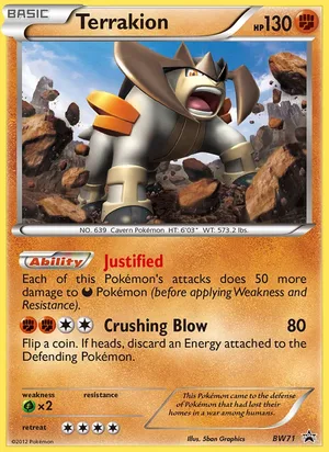 Terrakion #BW71, BW Black Star Holo, TCGdex reference