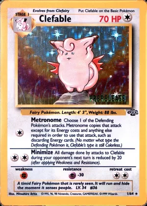 Clefable Prerelease PSA reference placeholder