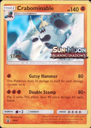Crabominable Staff Prerelease PSA reference placeholder