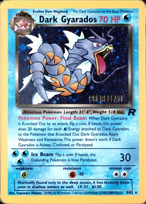 Dark Gyarados Prerelease PSA reference placeholder