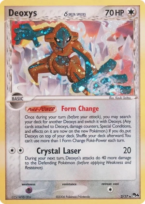 Deoxys δ 2/17, Cosmos Holo, owner-provided image