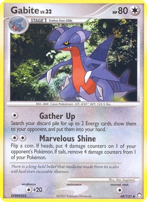 Gabite 48/123, Gold snowflake stamp, card art reference