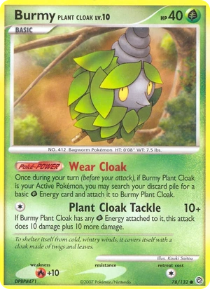 Burmy 78/132, Gold snowflake stamp, card art reference