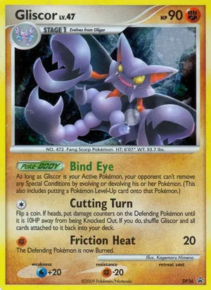Gliscor #DP36, DP Black Star Cosmos Holo, TCGdex reference