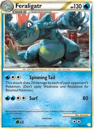Feraligatr 20/123, Cracked Ice Holofoil, card art reference