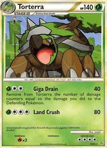 Torterra 10/95, Cracked Ice Holofoil, card art reference