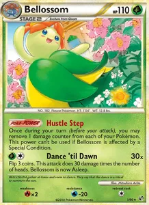Bellossom 1/90, Non Holo, card art reference