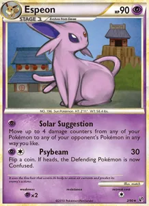 Espeon 2/90, Non Holo, card art reference