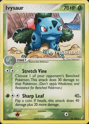 Ivysaur Prerelease PSA reference placeholder
