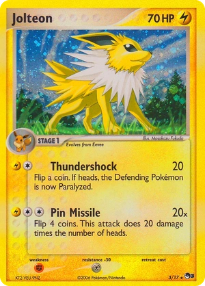 Jolteon 3, Cosmos Holo, Bulbapedia reference scan