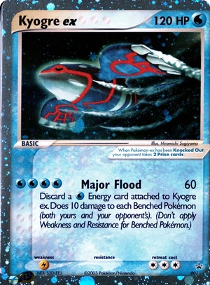 Kyogre ex #001, Nintendo Black Star Cosmos Holo, PSA cert 129020791 reference placeholder