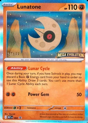 Lunatone 004, Staff prerelease, owner-provided image
