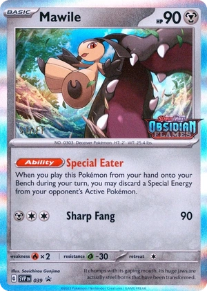 Mawile SVP 039, Staff prerelease, owner-provided image