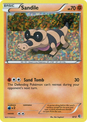 Sandile 8/12, Confetti Holo, reference image