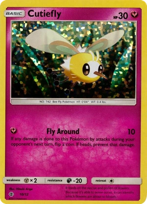 Cutiefly 10/12, McDonald's Collection 2017 Confetti Holo, Pokumon reference