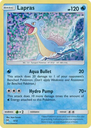 Lapras #05, English McDonald's Collection 2019 promo, reference image