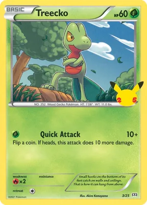 Treecko #03, English McDonald's Collection 2021 promo, reference image