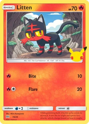 Litten #15, English McDonald's Collection 2021 promo, reference image