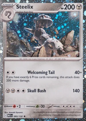 Steelix 093/132, Mega Evolution English Cosmos Holofoil, image provided by the catalog owner