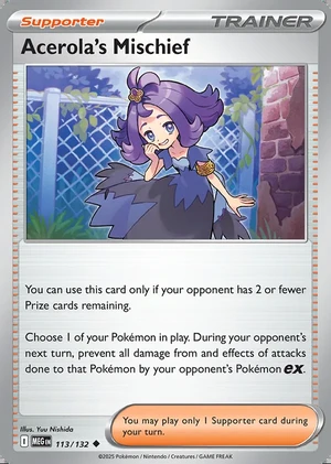 Acerola's Mischief 113/132, Print with "Play! Pokémon" stamp, card art reference