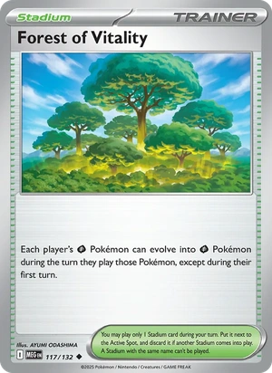 Forest of Vitality 117/132, "Present Pack 2026" stamped print, card art reference