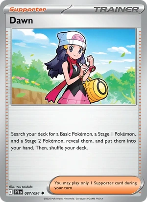 Dawn 087/094, Mirror Reverse Holofoil 2025/26 Regional Championships STAFF promo, card art reference